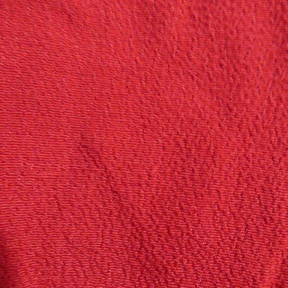 H&M | size 12 | Red Long Sleeve Gold Chain Open Back Dress | NWOT - Picture 15 of 16